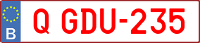Trailer License Plate